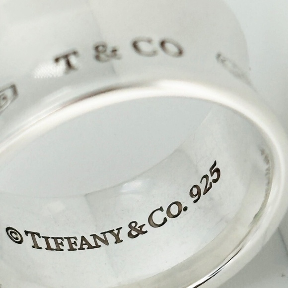 Tiffany & Co. 1837 Wide Sterling Silver Ring (retired) - Picture 6 of 12